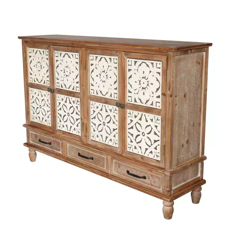 Buffet de rangement en cèdre de style campagnard