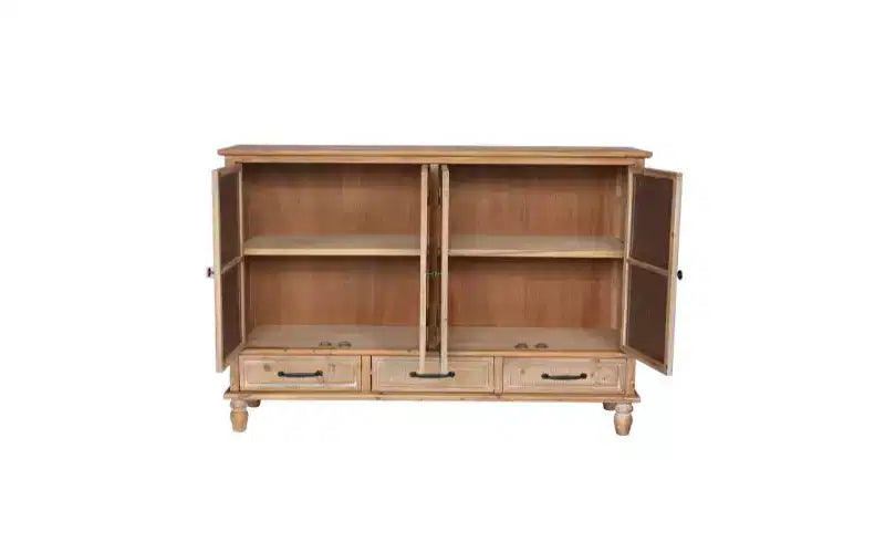 Buffet de rangement en cèdre de style campagnard