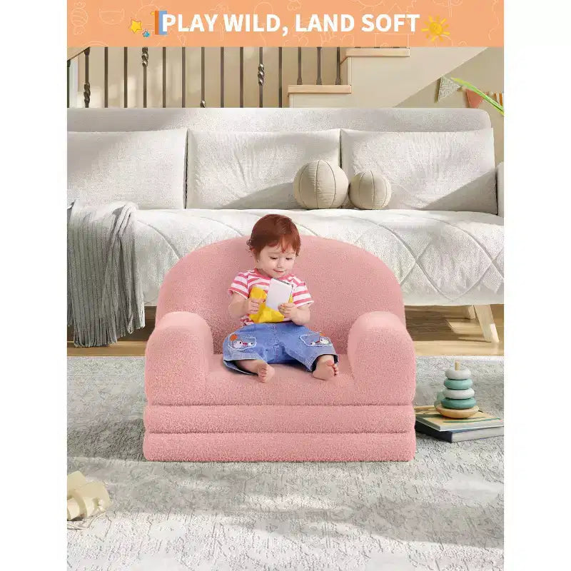 Canapé-lit convertible 2-en-1 pour enfants