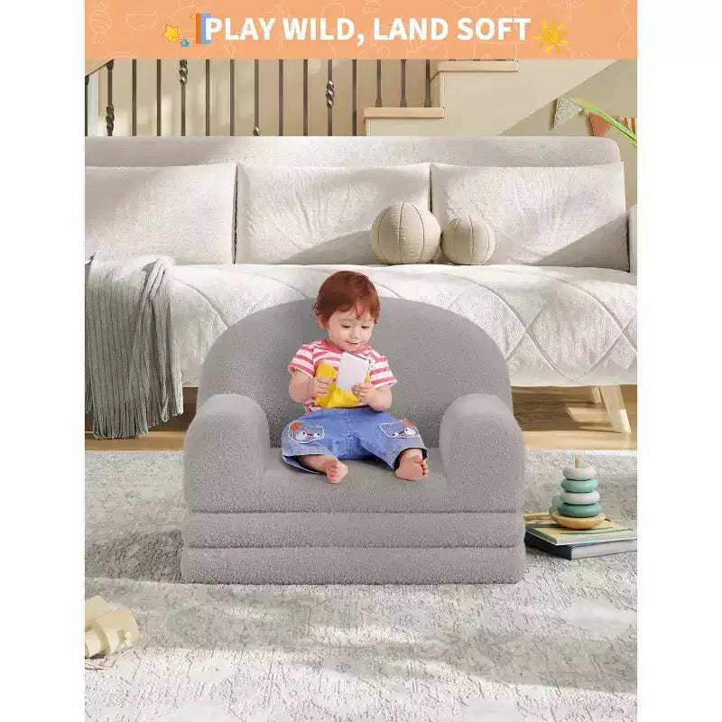 Canapé-lit convertible 2-en-1 pour enfants