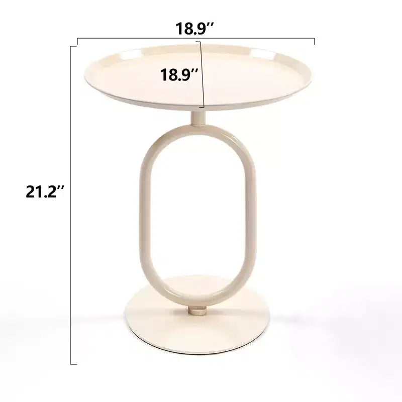 Table d'appoint élégante en forme de lanterne