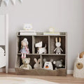 Étagère de rangement en bois qui fait aussi office de bibliothèque