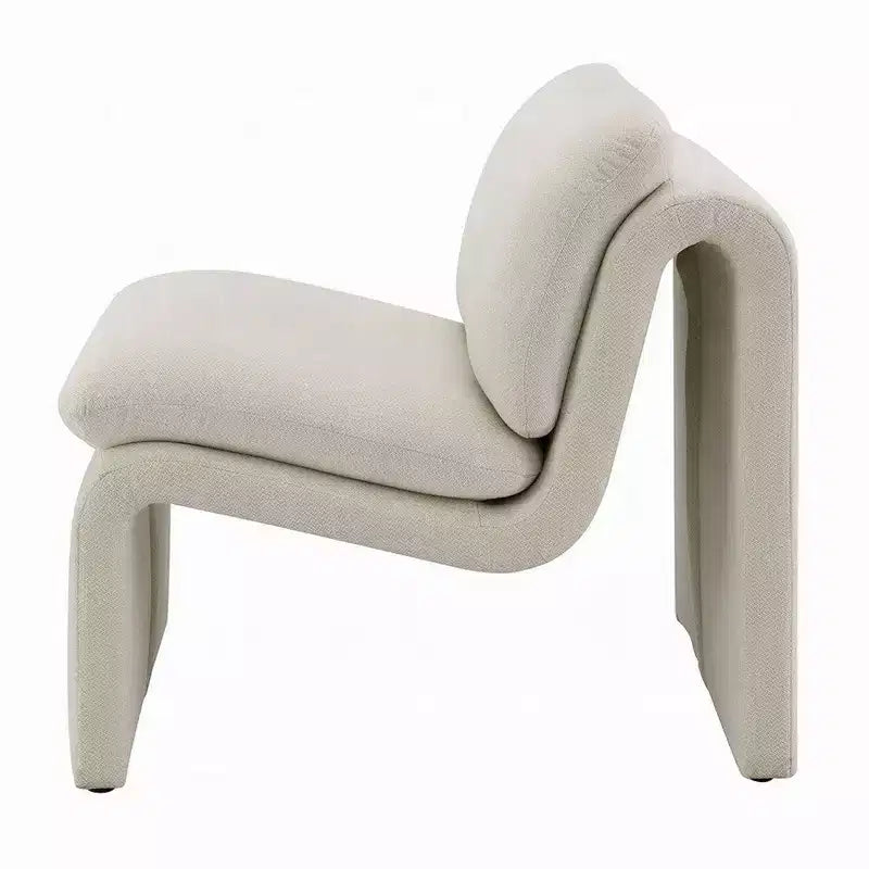Fauteuil individuel avec piètement incurvé ouvert