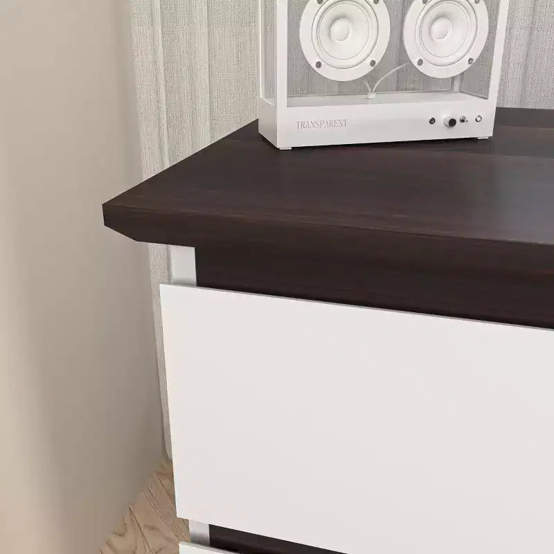 Commode de rangement moderne en bois avec 6 tiroirs
