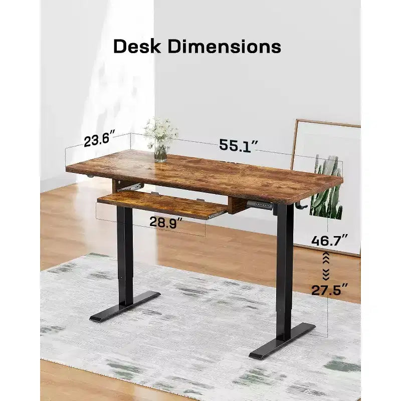 Bureau électrique réglable en hauteur
