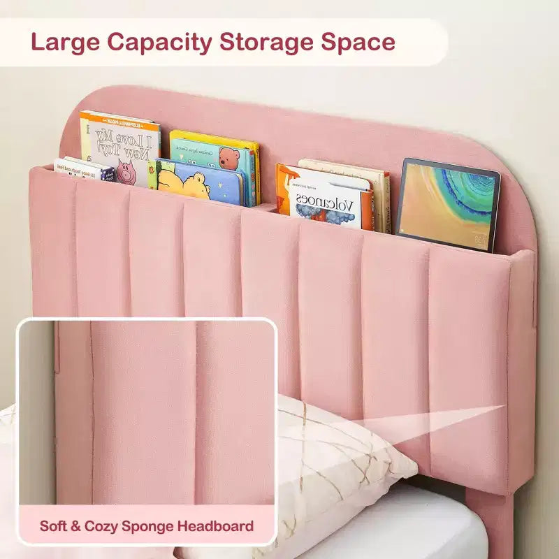 Grand lit pour enfant avec coussin moelleux