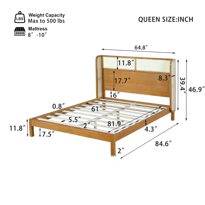 Cadre de lit King/King Size avec tête de lit