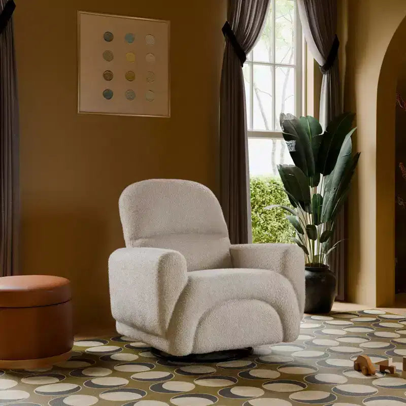 Chaise longue arc-en-ciel et gyroscope