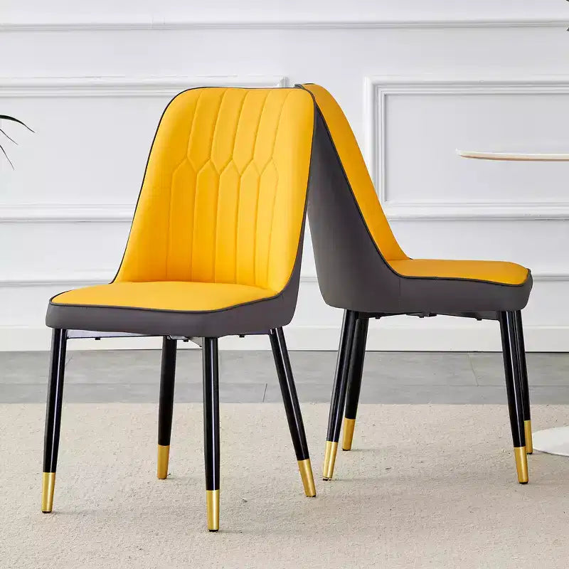 Chaise de salle à manger avec coussin en PU