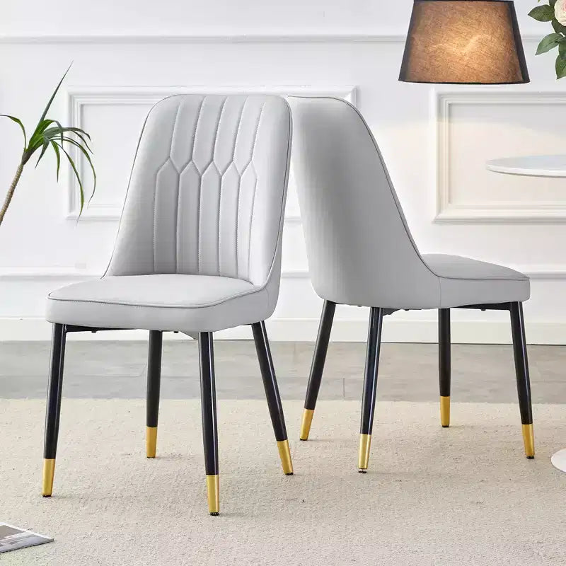 Chaise de salle à manger avec coussin en PU