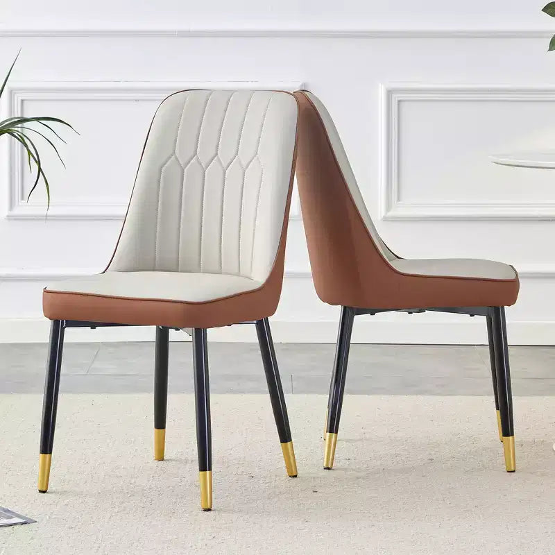 Chaise de salle à manger avec coussin en PU