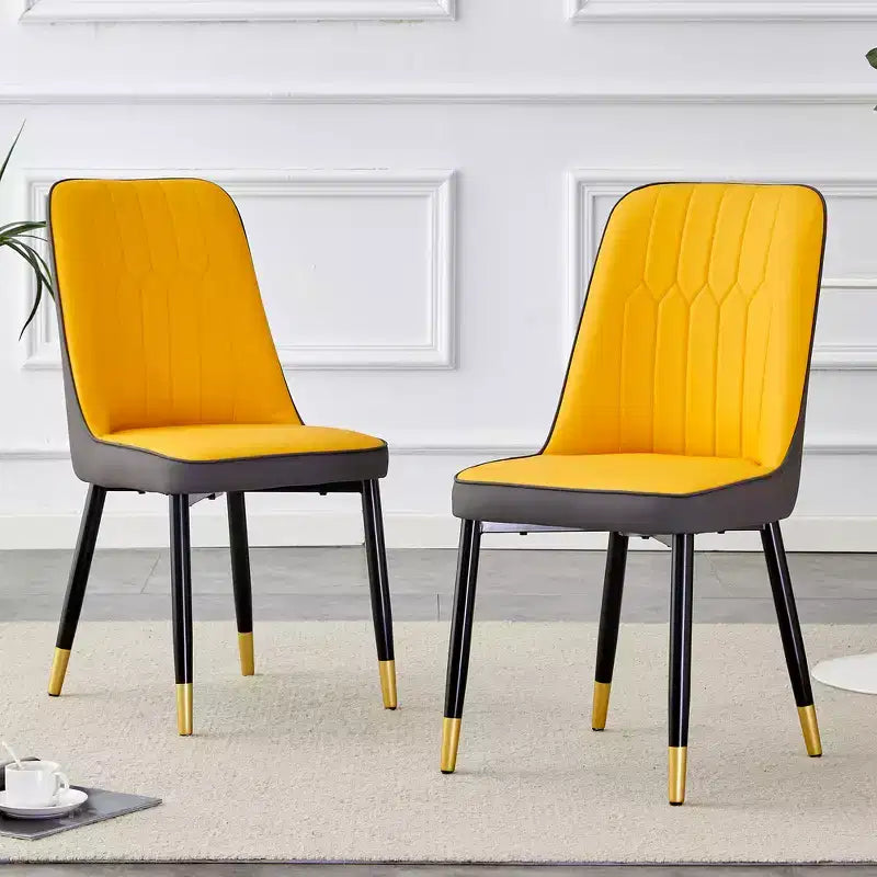 Chaise de salle à manger avec coussin en PU