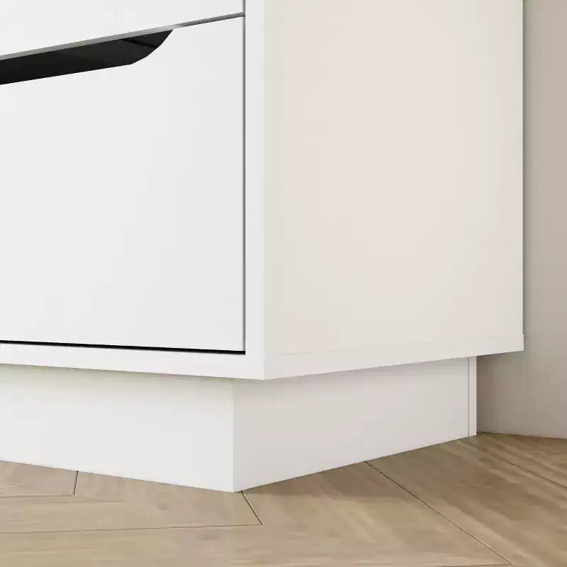 Commode longue en bois moderne à 8 tiroirs