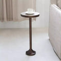 Petite table d'appoint à base étroite