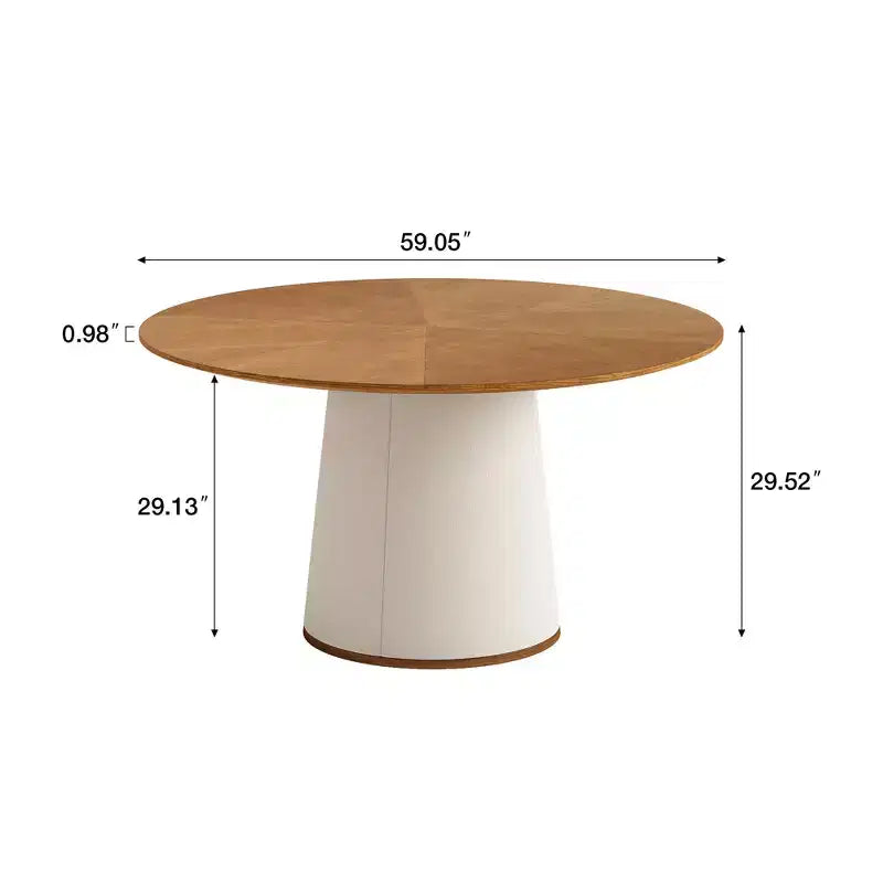 Table à manger ronde moderne