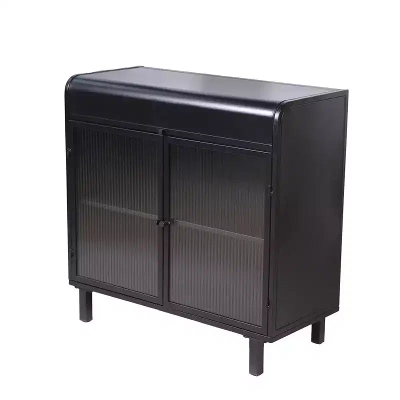 Buffet noir moderne avec plateau relevable