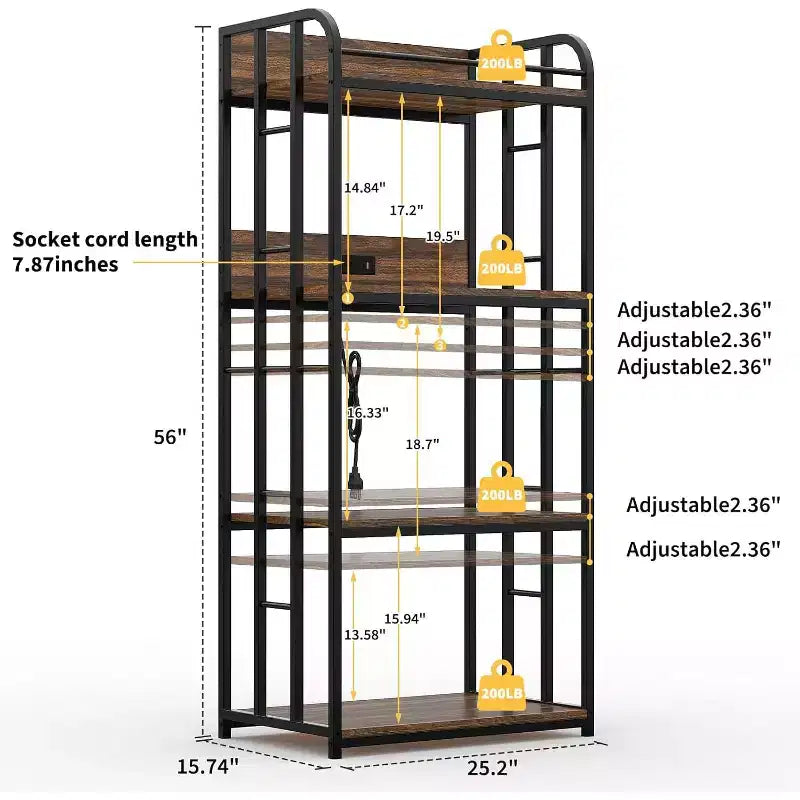 Étagère à pâtisserie à quatre niveaux, espace de rangement spacieux à quatre niveaux