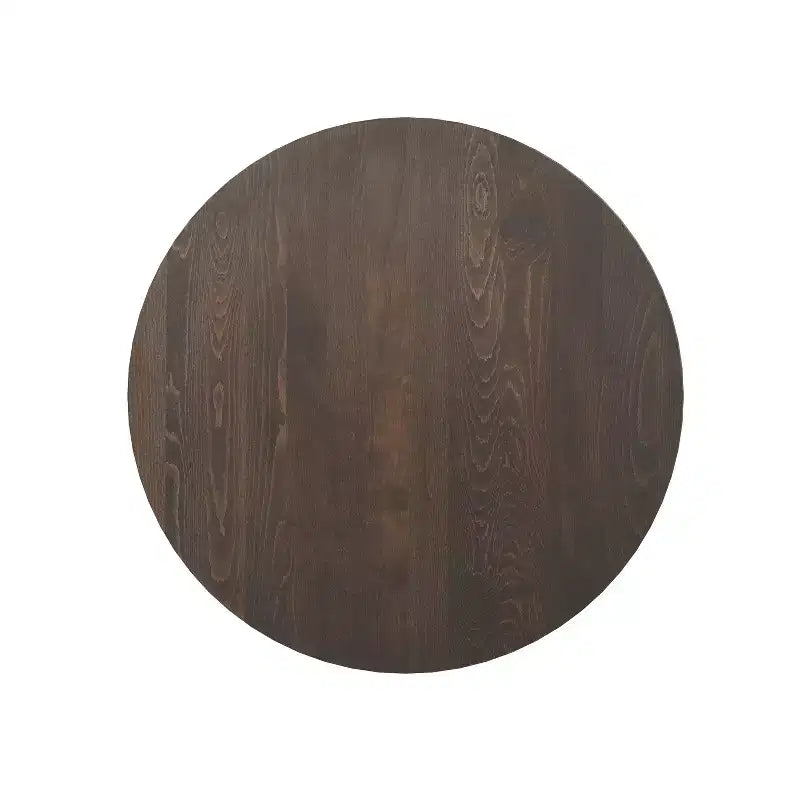Table commerciale d'intérieur ronde en bois massif