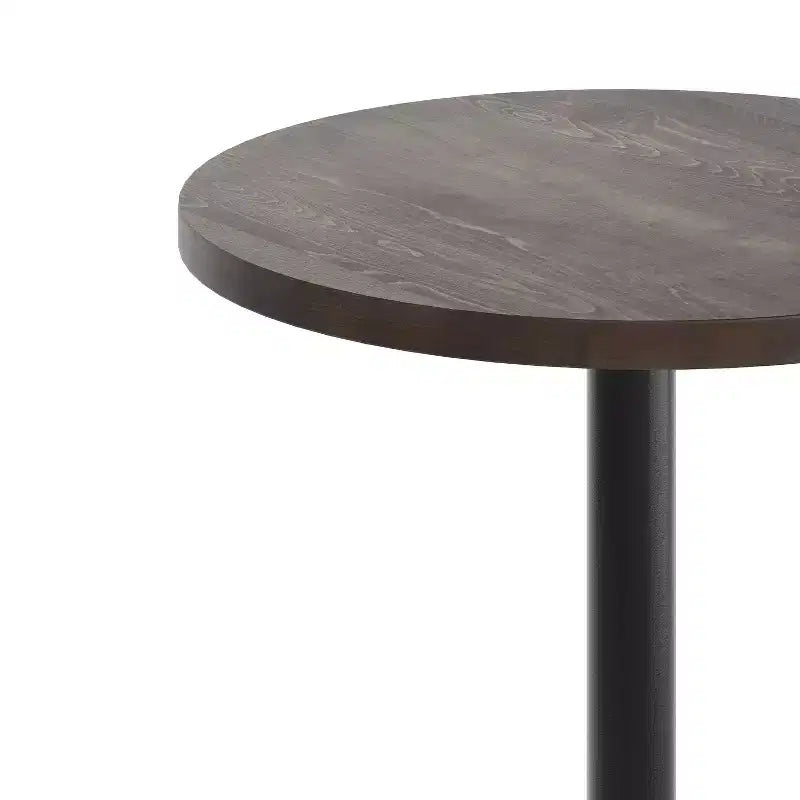 Table commerciale d'intérieur ronde en bois massif