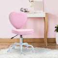 Chaise de bureau au dossier en forme de cœur