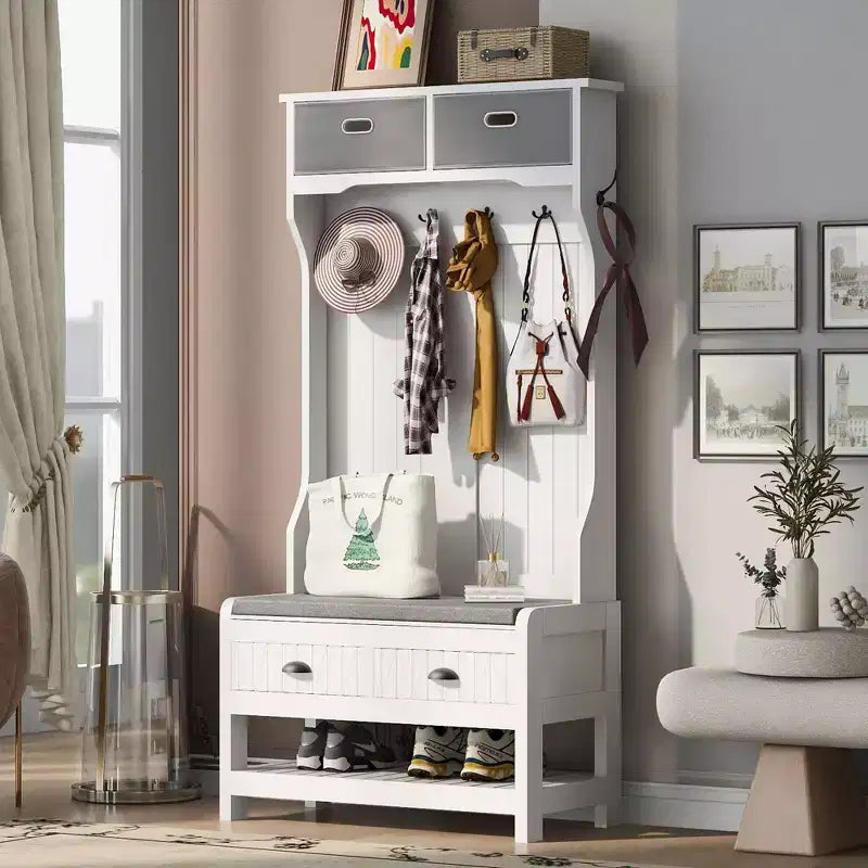 Porte-manteau de hall de style rustique