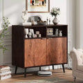 Meuble d'appoint rétro en bois pour le rangement de cuisine