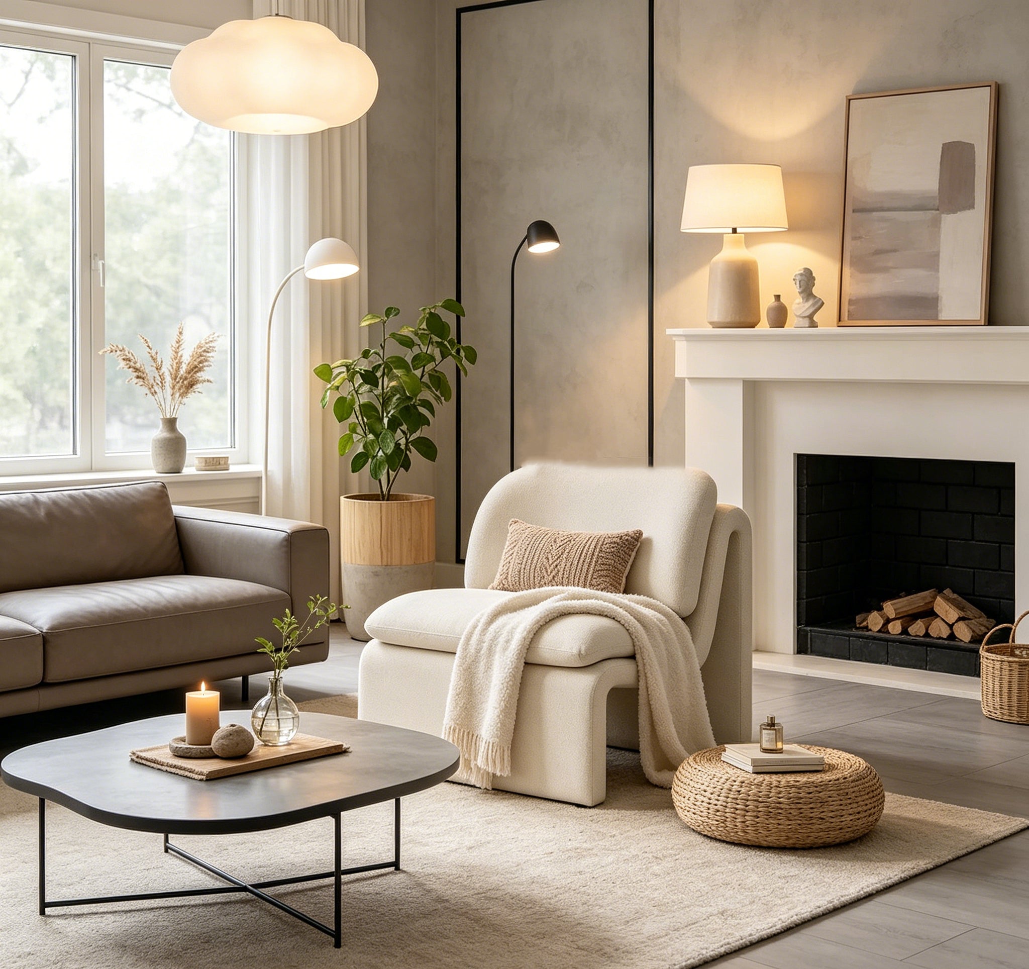 Fauteuil individuel avec piètement incurvé ouvert